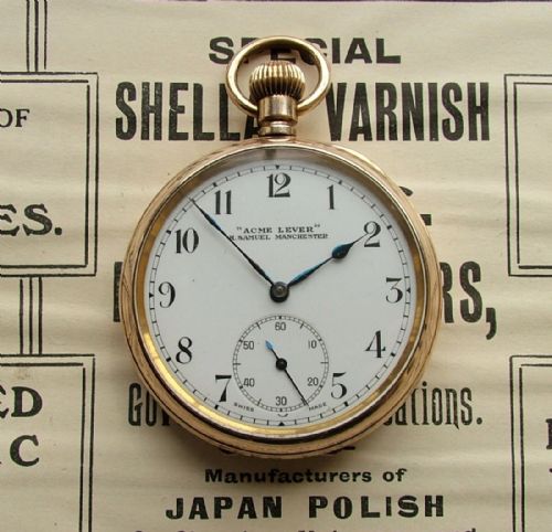 A Vintage 1920s H Samuel Acme Lever Pocket Watch