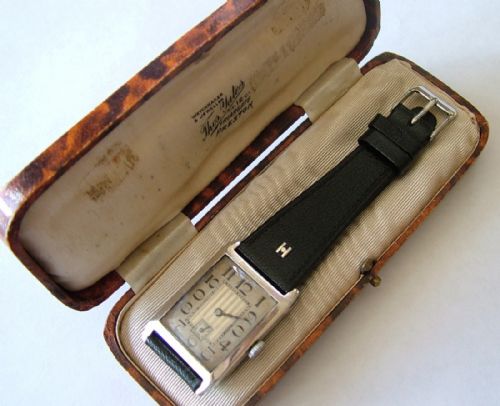A Gents Art Deco Silver Wrist Watch, 1924