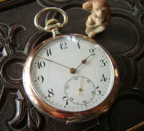 1920s Gédéon thommen Galonne Cased Pocket Watch