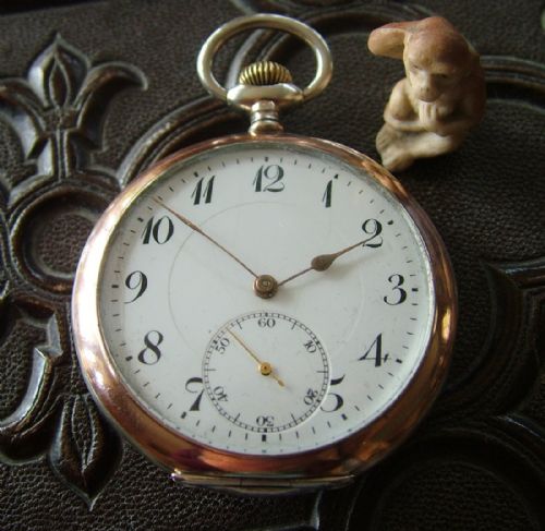 fig 1. 1920s Gédéon Thommen galonne cased pocket watch