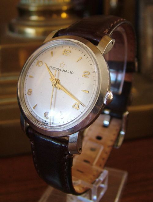 fig 1. A gents 1949 Eterna-Matic wrist watch