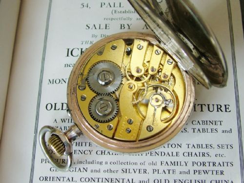 fig 1. An antique galonne cased Chopard pocket watch
