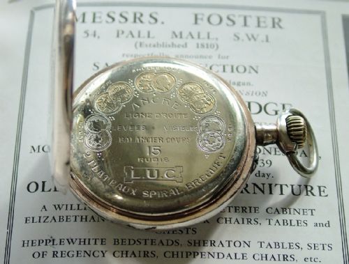 fig 2. An antique galonne cased Chopard pocket watch