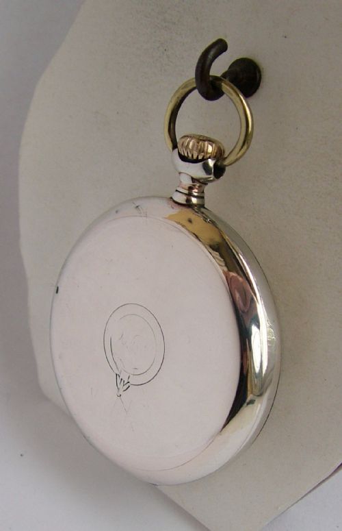 fig 1. A vintage 1920s Swiss silver pocket watch