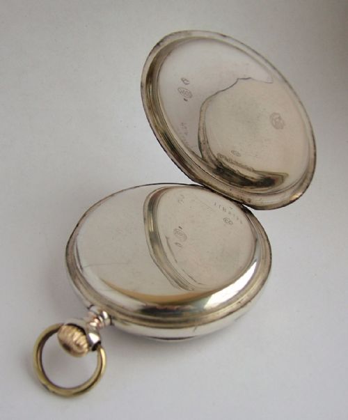 fig 2. A vintage 1920s Swiss silver pocket watch