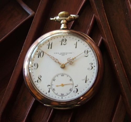 An Antique Silver Omega Pocket Watch
