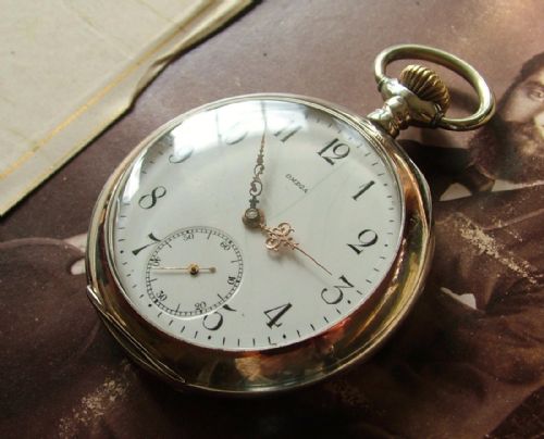 An Antique Silver Omega Pocket Watch