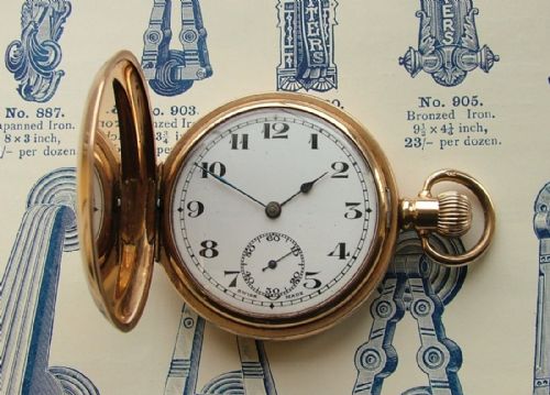 1920s Swiss Full Hunter Pocket Watch