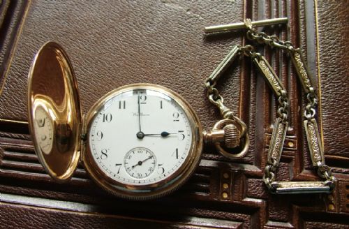 Antique Waltham Traveler Hunter Pocket Watch