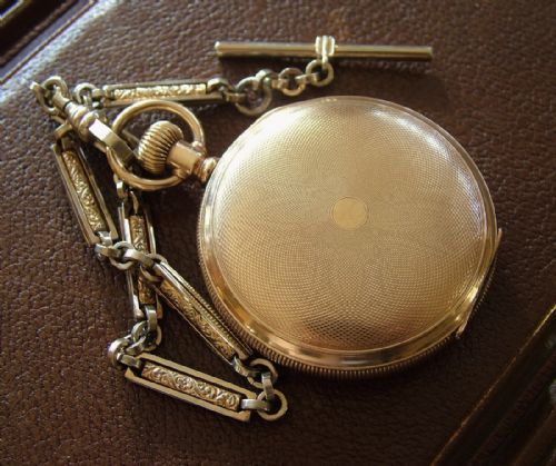 fig 2. Antique Waltham Traveler hunter pocket watch