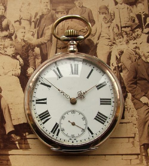 Antique High Grade Swiss Silver Pocket Watch