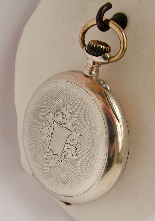 fig 1. Antique high grade Swiss silver pocket watch