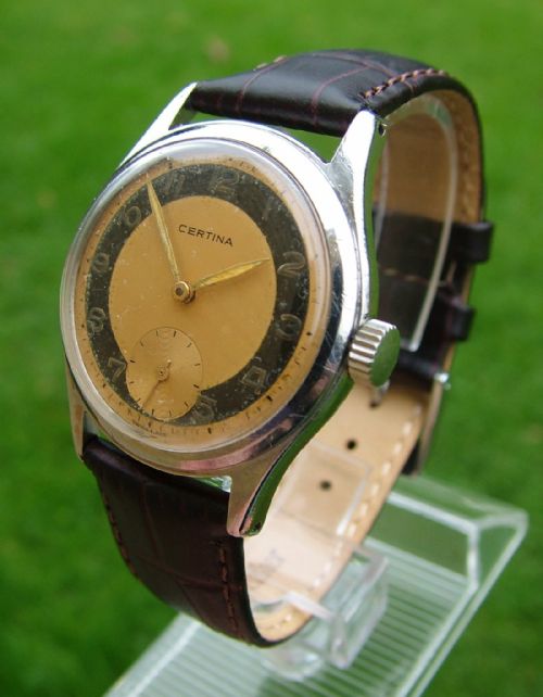fig 1. A gents 1950s Certina wrist watch
