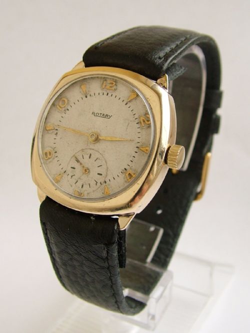 A 1940s 9 Carat Gold Rotary Wrist Watch