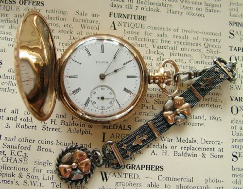 Ladies Antique Elgin Hunter Pocket Watch, 1905