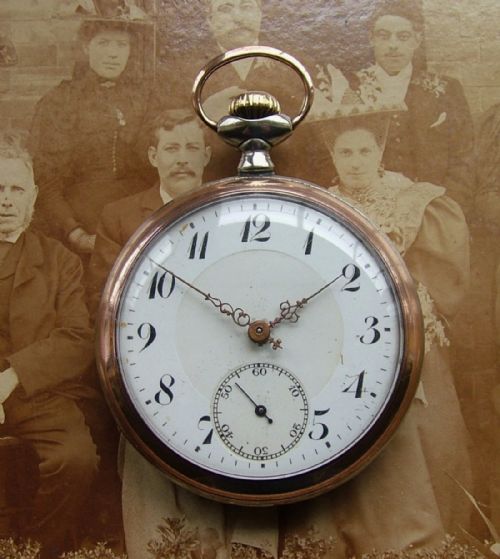 1920s Junghans Chronometre Galonne Cased Pocket Watch.