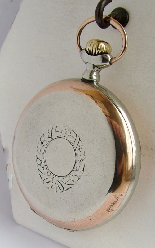 fig 1. 1920s Junghans chronometre galonne cased pocket watch.