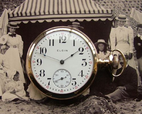 Antique 1903 Elgin Stem Winding Pocket Watch