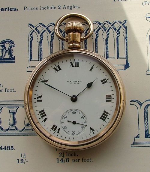 Antique Waltham Stem Winding Pocket Watch
