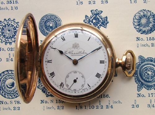 1920s Thomas Russell & Son Full Hunter Pocket Watch.