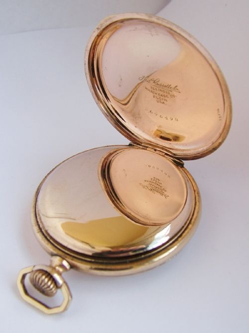 fig 2. 1920s Thomas Russell & Son full hunter pocket watch.