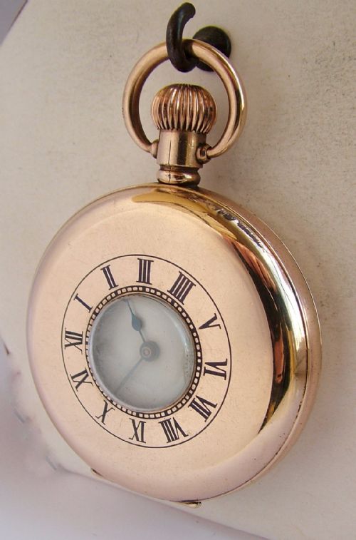 Antique 1909 Waltham Half Hunter Pocket Watch.