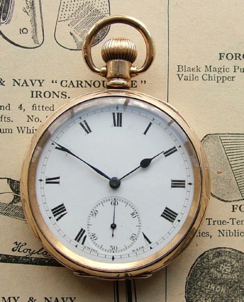 An Antique Ww1 Period Zenith Pocket Watch