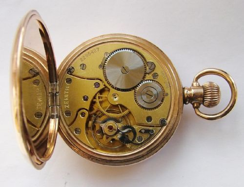 fig 2. An antique WW1 period Zenith pocket watch
