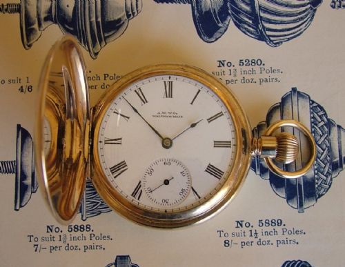 Antique 1907 Waltham Full Hunter Pocket Watch