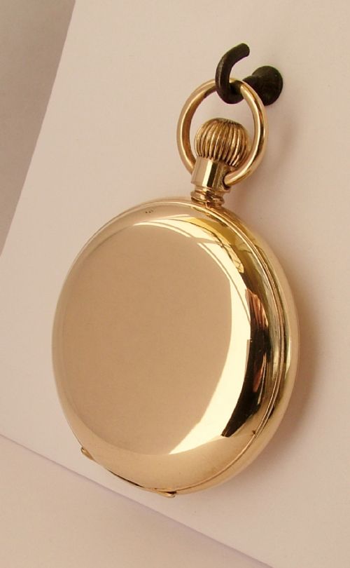 fig 1. Antique 1907 Waltham full hunter pocket watch