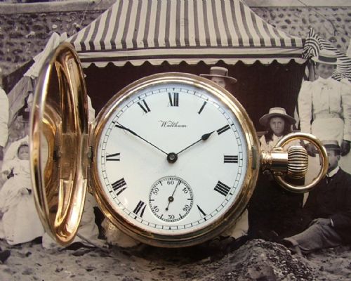 Antique 1912 Waltham Full Hunter Pocket Watch