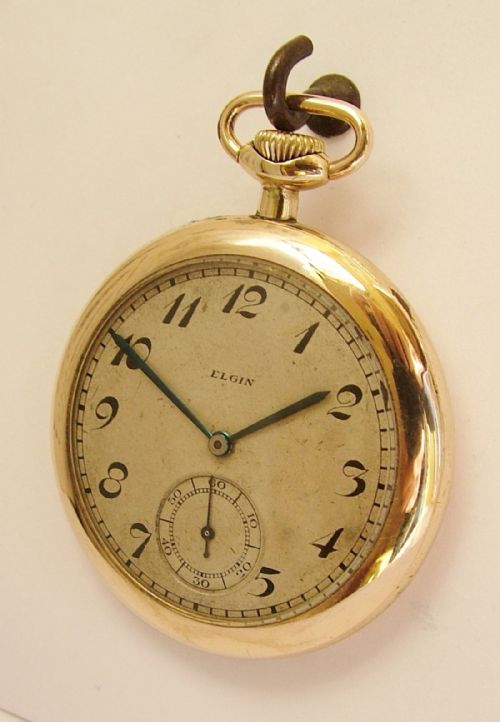 Vintage 1920s Elgin Pocket Watch.