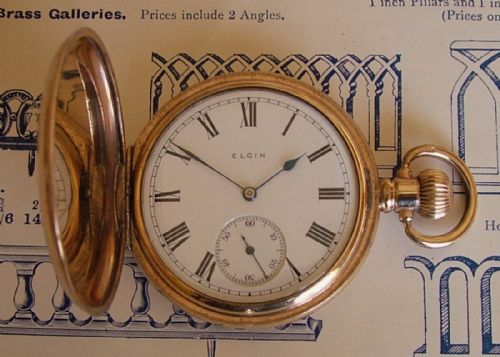 An Antique Elgin Full Hunter Pocket Watch.