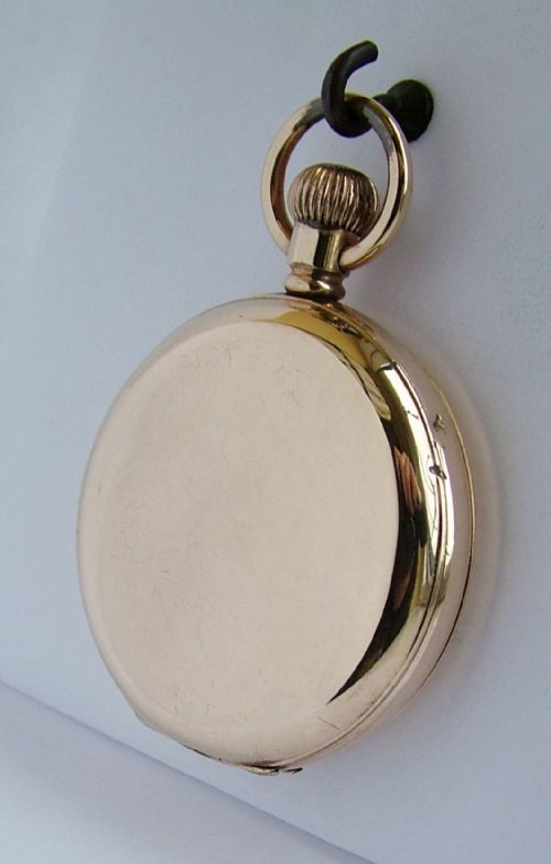 fig 1. Antique 1914 Waltham Traveler full hunter pocket watch