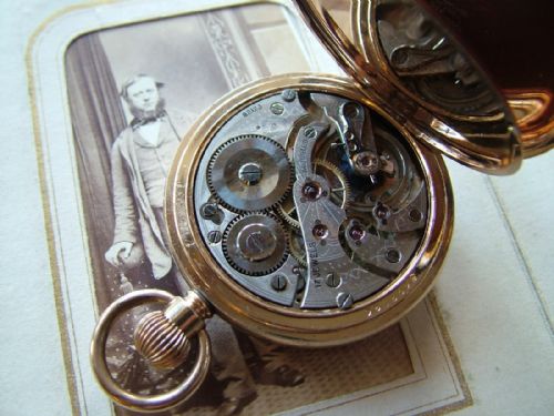 fig 2. An antique full hunter pocket watch