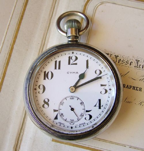 An Antique Cyma Pocket Watch, Circa 1910s