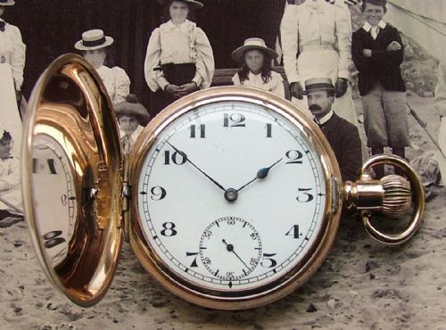 A 1920s Record Full Hunter Pocket Watch