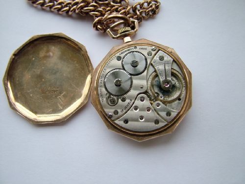 fig 2. Charming 1930s Tavannes pocket watch and chain