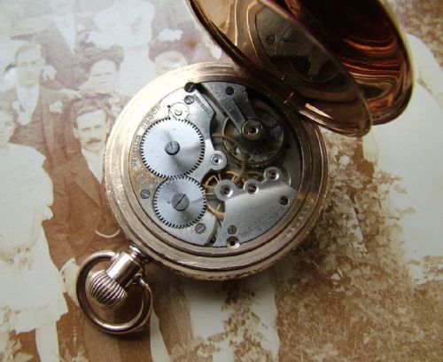 fig 1. Antique Thomas Russell full hunter pocket watch