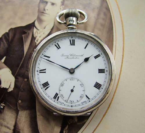 A 1928 Silver Cyma Pocket Watch, Jms Wadsworth