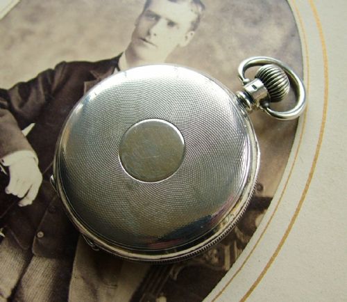 fig 1. A 1928 silver Cyma pocket watch, Jms Wadsworth