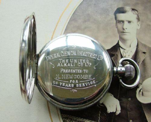 fig 2. A 1928 silver Cyma pocket watch, Jms Wadsworth