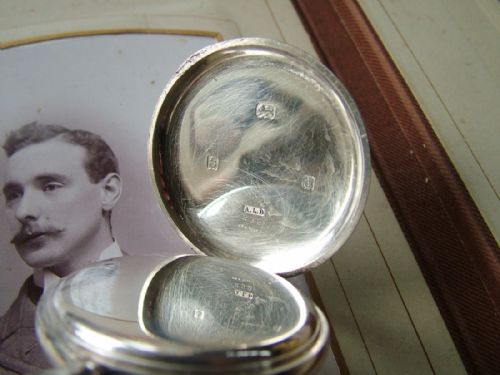 fig 2. Good quality silver Waltham pocket watch, 1903