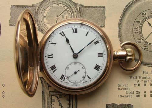 1920s Cyma Full Hunter Pocket Watch