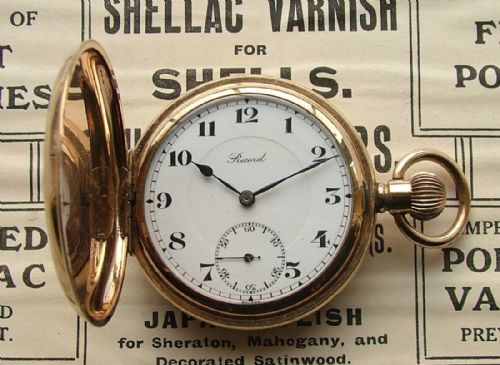 A 1920s Record Full Hunter Pocket Watch