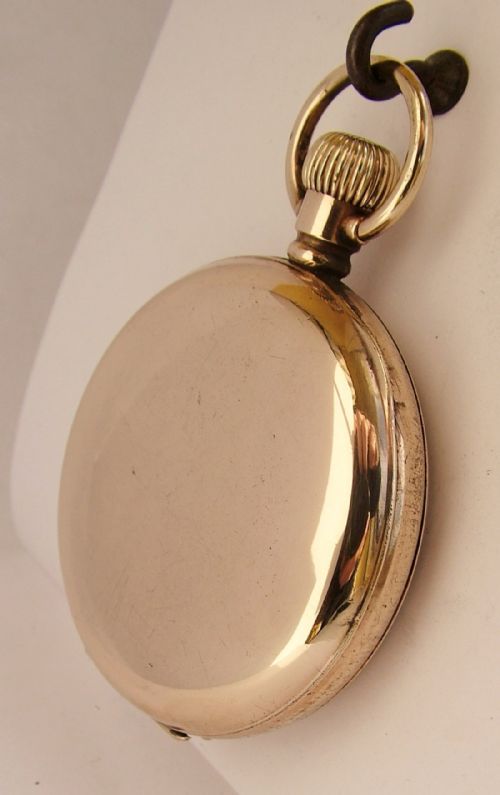 fig 2. Antique Waltham stem winding pocket watch.
