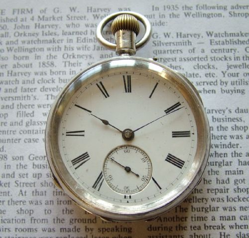 An Antique Silver Pocket Watch, 1892, with History