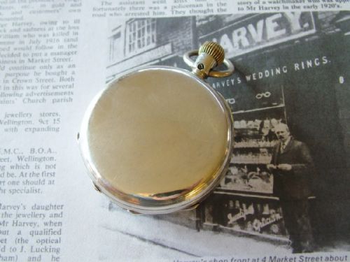 fig 3. An antique silver pocket watch, 1892, with history