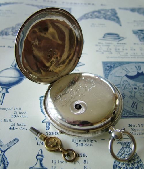 fig 1. An antique silver pocket watch, C Stone, Bristol