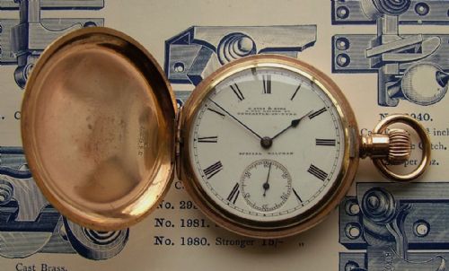 Antique Waltham Private Label Full Hunter Pocket Watch